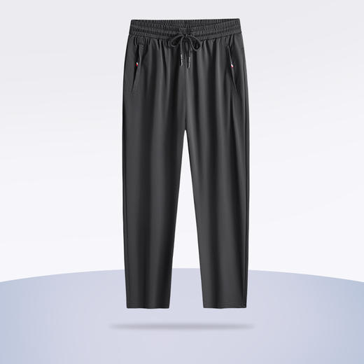 【冰丝速干】【新款DK】大依优型大码冰丝裤松紧腰休闲运动裤直筒卫裤休闲裤加肥加大运动薄薄长裤胖子裤子夏季款 商品图1