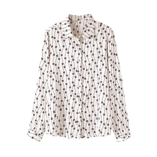 ASE9219印花优雅气质时尚百塔女士衬衫 商品图4