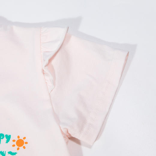 贝贝怡女童短袖2024夏季新款薄款甜美可爱圆领t恤女ZB2DS023 商品图6