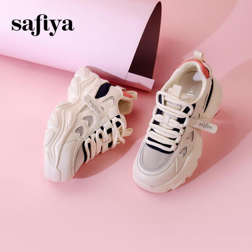 Safiya/索菲娅2024春季百搭网面透气厚底运动休闲老爹鞋 SF41112428 商品图11