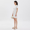 SELFWHO 白色T恤裙2024新款夏季简约圆领百搭柔软抗菌舒适连衣裙 商品缩略图1