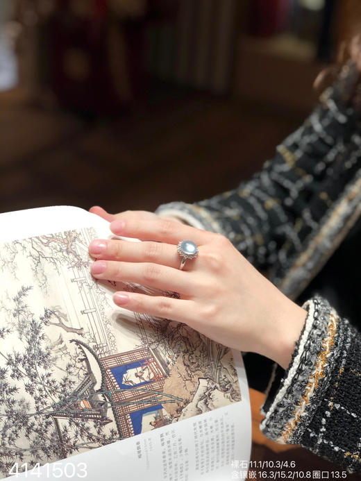 4141503，蛋面戒指。具体价格微信咨询 商品图4