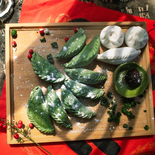 楼塔传统手工清明粿 采摘新鲜的艾草 清香软糯料足多汁 老底子杭州味道清明团青团 商品图5