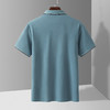 14LP5315【含桑蚕丝】罗蒙男士夏季薄款冰丝t恤男短袖透气速干polo衫男短袖男 商品缩略图3