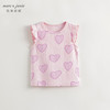 马克珍妮女童甜美碎花满印飞袖弹力背心儿童上衣夏装新款240751 商品缩略图2