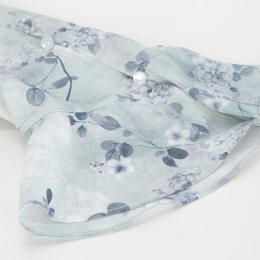 PF825斯尔丽24新款中国风改良式旗袍撞色拼接喇叭收腰优雅时尚连衣裙 商品图5