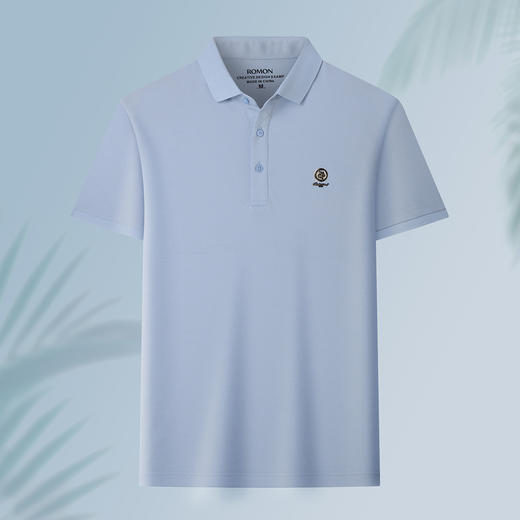 14LP5828【含桑蚕丝】罗蒙男士夏季薄款polo衫男短袖男冰爽透气男士短袖t恤男 商品图1