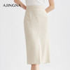 【商场同款】阿菁娜2024春季新款精致优雅直筒半裙A29C113015 商品缩略图1