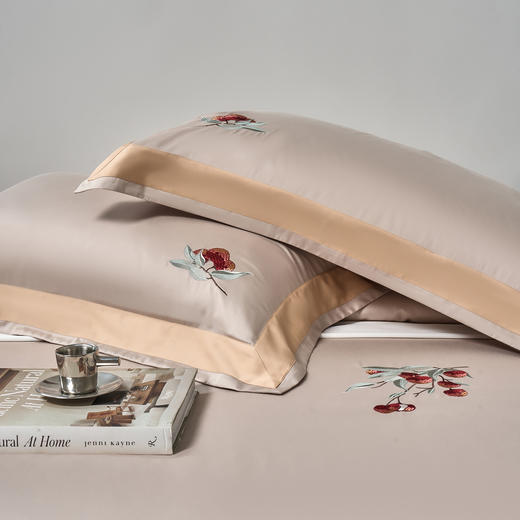 雅韵宫廷刺绣系列 大吉大荔-烟灰   80支全棉贡缎 商品图3