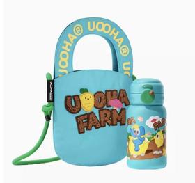 uooha随行双饮保温杯悠哈农场-蓝色