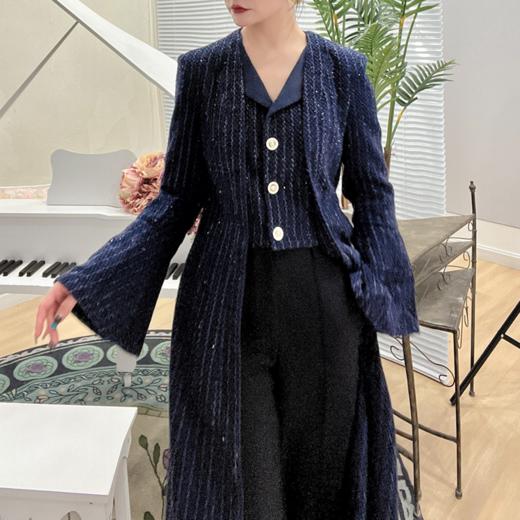 臣禾粗花呢长外套9211021776【奥莱】 商品图0