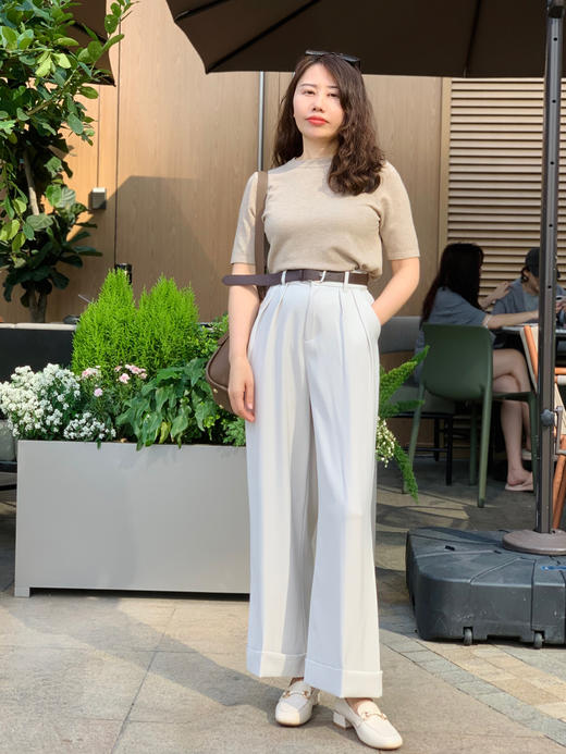 【百图lulu定制】【仿羊绒针织衫】仿羊绒 质感 柔软细腻 短袖针织衫 商品图3