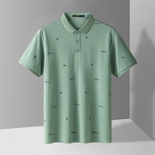 【含桑蚕丝+莫代尔】罗蒙男士polo衫男短袖夏季速干t恤男短袖男t恤 商品图2
