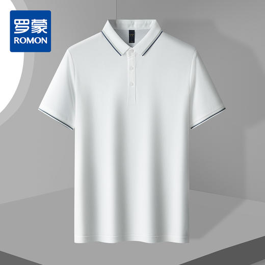 【福利款】罗蒙男士提孔双面领polo衫男短袖男夏季薄款速干t恤男短袖 商品图0