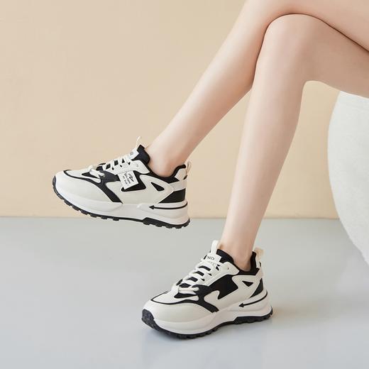 ZHR则则厚底老爹鞋女2024春季新款透气运动鞋百搭复古女鞋 商品图2