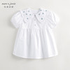 马克珍妮女童复古绣花娃娃领连衣裙儿童裙子2024年夏装新款240653 商品缩略图1
