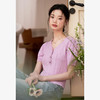通勤风气质甜美花边短款针织衫女春夏季短款收腰V领毛衣V1040779/V0051036 商品缩略图3