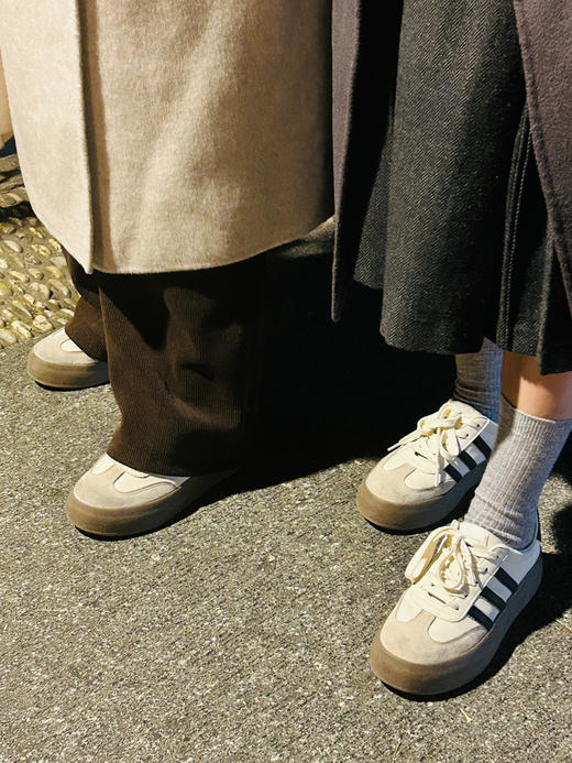 【百图lulu定制】【德训鞋】黑白灰配色 随便一搭就很有风格 牛皮鞋面 头层猪皮鞋垫 板鞋 商品图6