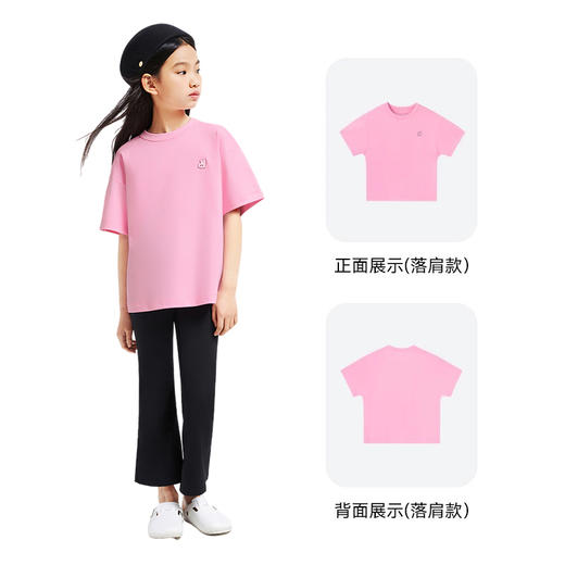 【超舒衣·宽松速干短T】男女童透气速干全棉T恤新款安奈儿童装实体店同款AM421874 商品图6