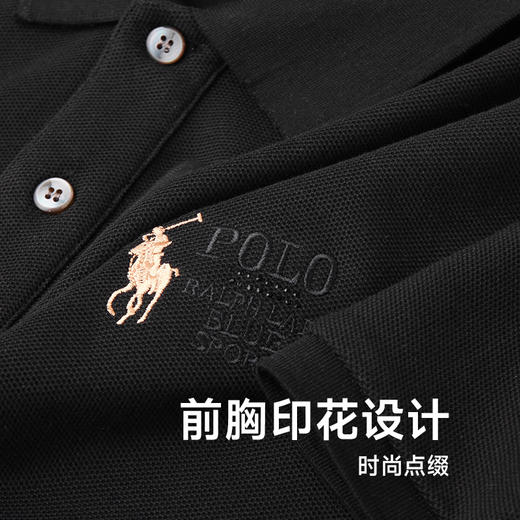 【100%棉】【新款DK】大依优型大码男装短袖Polo衫翻领加肥加大透气吸汗夏季上衣半袖t恤夏装 商品图2
