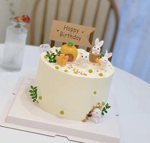 无蛋奶无麸质 兔宝宝生日蛋糕 商品图0