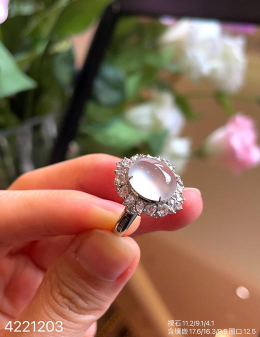 4221203，玻璃蛋面戒指。具体价格微信咨询 商品图5