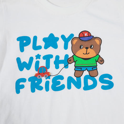 贝贝怡儿童t恤男24夏季新款休闲萌趣小熊薄款透气短袖男ZB1DS039 商品图7