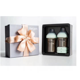 新加坡 Hegen 婴儿礼盒装绿色（奶瓶150ml+240ml+两个储存瓶盖））