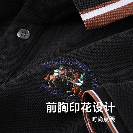 【Q】【100%棉】【新款DK】大依优型大码男装短袖Polo衫翻领加肥加大透气吸汗夏季上衣半袖t恤夏装 商品图2