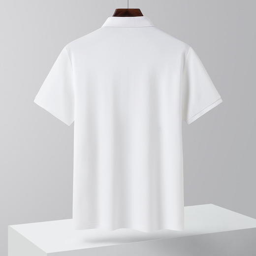 【福利款】罗蒙男士含桑蚕丝polo衫男短袖夏季薄款透气冰丝t恤男短袖 商品图4