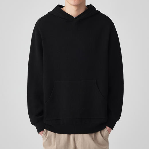 墨麦客男装 连帽针织衫男士秋季新款宽松休闲升温套头卫衣男20519 商品图1