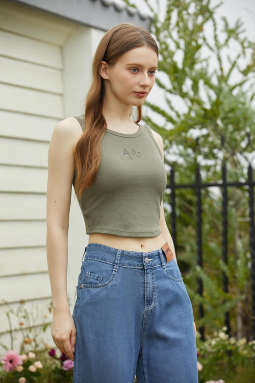 【第二件 0 元｜ 满2件 5 折】【秀黛】女时尚罗纹罩杯背心女士夏季背心L2776006T【门店同款】 商品图5