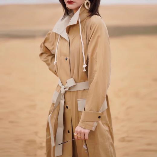 臣禾配色立领风衣外套9201010108  商品图0