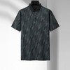 【透气高弹】【新款DDA】大依优型大码满印短袖Polo衫翻领加肥加大男士大号弹力透气舒适夏季半袖透气 商品缩略图0