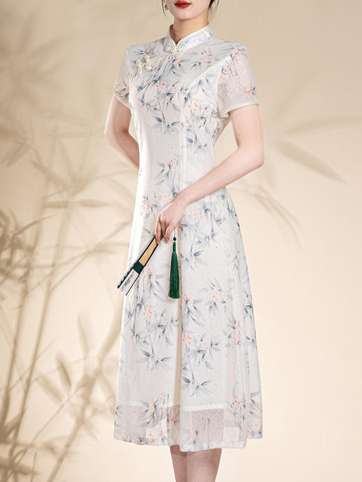 2024年轻中国风新款气质少女小清新优雅改良小个子旗袍 KK-2067 商品图2