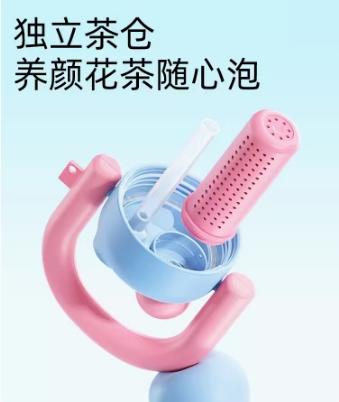 世大家UU双饮吸管杯热情桑巴（红色）肩带款 商品图4