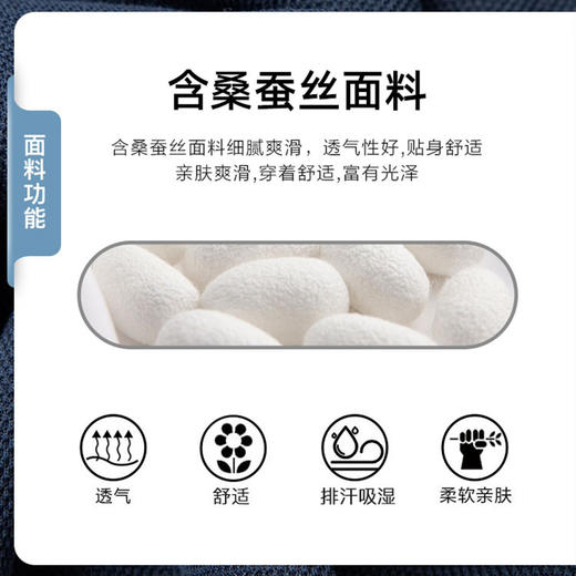 【含桑蚕丝】圣得西2025秋季新款男士撞色翻领长袖polo衫T恤衫 商品图1