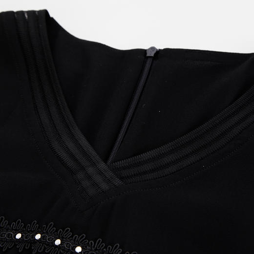 PF822斯尔丽2024春夏新款飘逸雪纺款蛋糕型设计连衣裙 商品图5