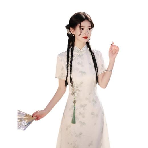 2024春夏新款现代年轻少女时尚改良新中式A版短袖旗袍SYK 21883 商品图4