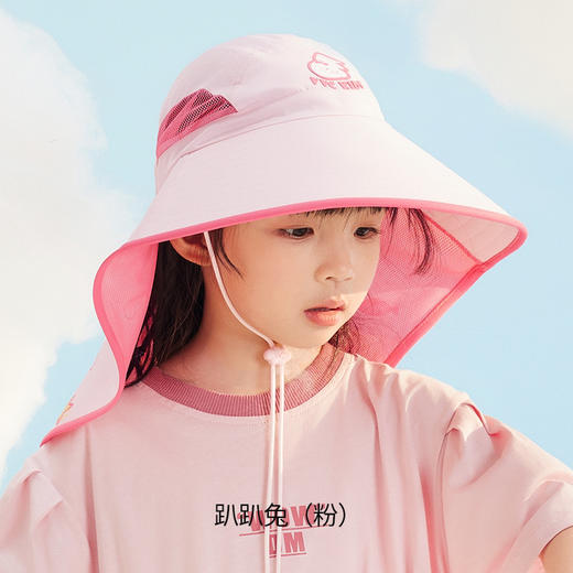 VVC儿童渔夫帽KIDS动物园大檐防晒卡通长披风护肩颈透气 商品图5