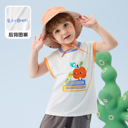 【冰感棉】【80-140】【MQDMINI】男童夏季背心落肩无袖上衣宽松外穿背心 商品图3