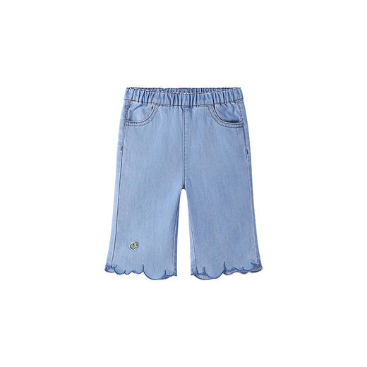 英氏儿童裤子夏季透气百搭中裤女童休闲裤2024新款YRKZJ2Q301A 商品图5