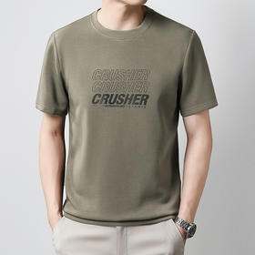 【新款DX】大依优型大码男装短袖T恤圆领加肥加大透气吸汗夏季上衣半袖t恤夏装