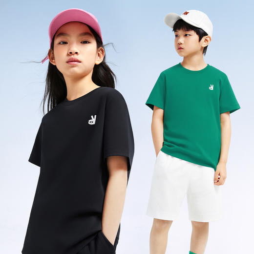 【超舒衣·合体速干短T】男女童透气速干全棉T恤新款安奈儿童装实体店同款AM421871 商品图2
