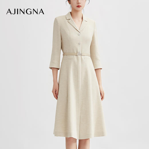 【商场同款】阿菁娜2024春季新款春日简约连衣裙A29C112061 商品图1