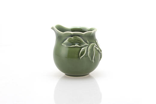 乾唐轩活瓷新石榴绿茶具1壶6杯+茶海茶杯水杯功夫茶具中式高档礼盒套装 商品图2