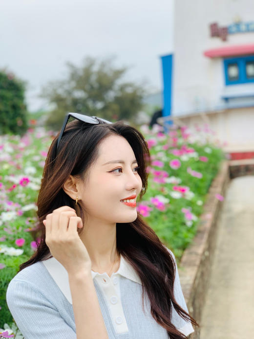 【百图lulu好物】【清凉POLO衫】知性 POLO领 清新有氧 短袖 针织衫 商品图2