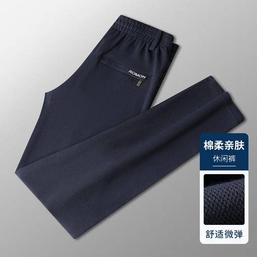 罗蒙春秋男装松紧腰系带休闲裤男士学院风户外运动裤男 商品图4