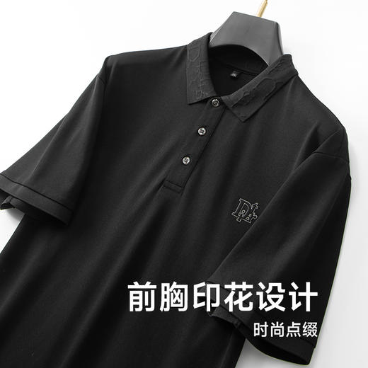 【新款DDA】大依优型大码短袖Polo衫翻领加肥加大男士大号弹力透气舒适夏季半袖透气 商品图2