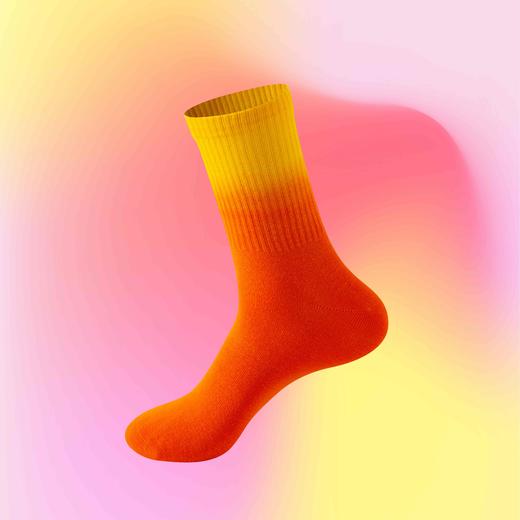 【3A抗菌防晒棉袜】SCHIESSER德国舒雅多巴胺色系炫彩渐变中性长筒袜，日常穿搭运动皆可3Z/23619K 商品图4